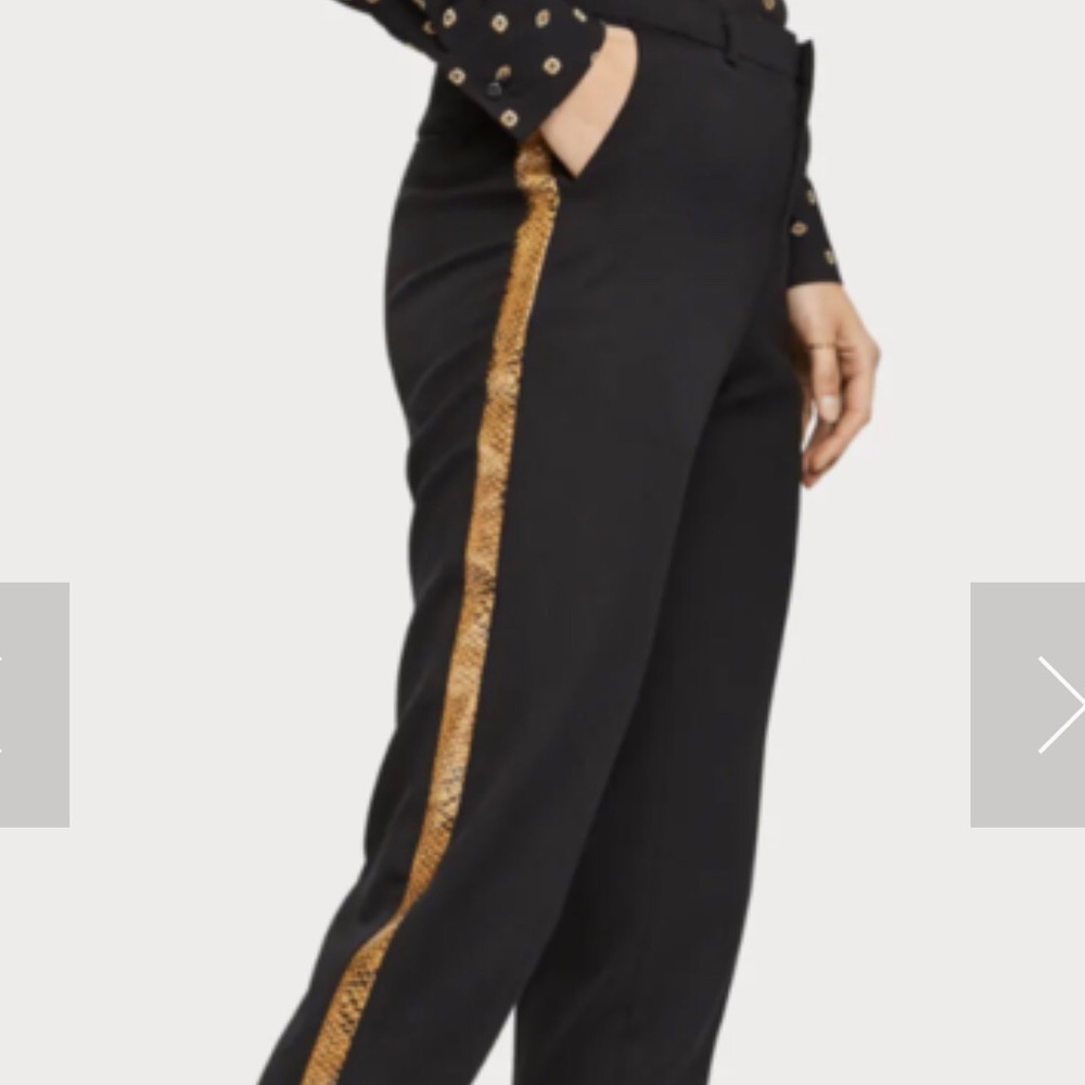 Scotch & soda tailored side stripe snake trouser - Picture 1 of 9